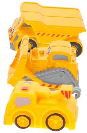 TOYANDONA 3stücke Teiliges Bausatz-spielzeugset Für LKW-Fahrzeuge Zum Zerlegen Mit Bagger Kipper Und Bulldozer Interaktives Sandbox-Spielzeug Für Jungen Und Kleinkinder Sicher Und