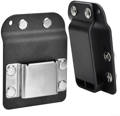 EXTRWORYClip On Tool Belt Drill Holder Holster for Cordless Nailer, Tape Measure, Electric Drill - Nylon & Stainless Steel Construction(2pcs)