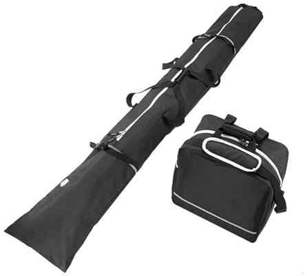 RVIFY Snowboard Bag 2-teiliges Ski-Taschen- und Stiefel-Beutel-Set, gepolsterte Ski-Reisetaschen, Snowboard- und Stiefel-Aufbewahrungstasche, Ski-Ausrüstungstaschen-Set Skiausrüstung