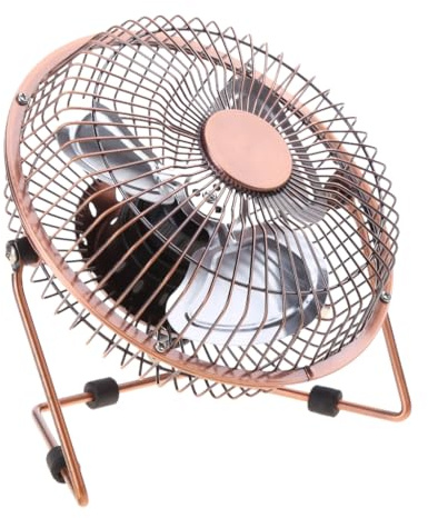 Ventilador pequeño USB de 4/6 pulgadas de metal para dormitorio al aire libre, ventilador giratorio de 360 grados, portátil
