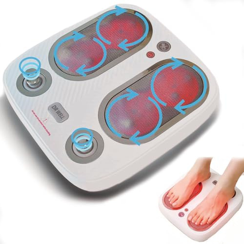 DR.WELL Wireless Foot Massager, Shiatsu & Vibration, Toe Control
