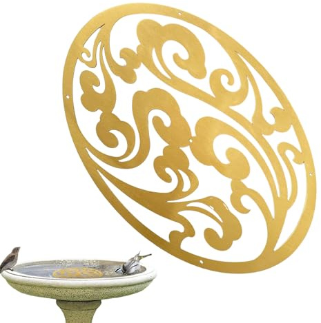 Disco De Limpieza De Agua De Cobre – Herramienta De Mantenimiento De Fuente Resistente De 3.94 Pulgadas Para Baños De Aves | Hoja Decorativa Jardín Estanque Balcón Cuencos Para Mascotas Sin Productos