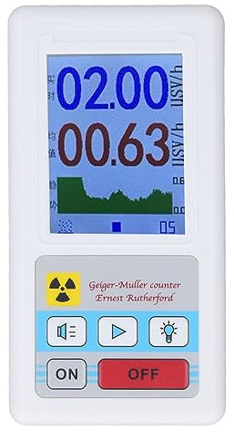 Geigerzähler BR 6, Kernstrahlungs Detektor, Gelb, Kompakt und Leicht - Hohe Messgenauigkeit, Benutzerfreundlich, Ideal für Zuhause und Outdoor (Weiß)