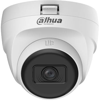 Dahua DH-HAC-T1A51P-U-0280B-S3-DIP - Cámara Domo de Seguridad 4 en 1 de 5MP para Exteriores con Visión Nocturna IR 25m, Lente Fija 2.8mm, IP67