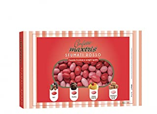 MAXTRIS | Confetti Italiani di Mandorla | SFUMATO ROSSO 4 GUSTI | 1 Kg
