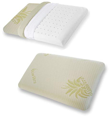 Morflex® - Cuscino per bambino, in Memory Foam Traspirante certificato Oeko Tex®, antisoffoco per culla o lettino, con rivestimento sfoderabile in Aloe Vera, misure 30 X 46 X 6 cm Produzione Italiana