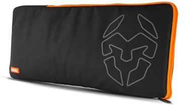 KROM K-Bag - Funda DE Teclado Gaming (490 x 210 x 30 mm) Poliester con Interior Acolchado. Color Negro y Naranja