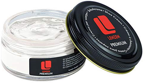 Lenzen Schuhcreme für glattes & genarbtes Leder – Premium Lederpflege Schuhe mit Glanz & Farbaufrischung – Lederbalsam, hergestellt in Europa, in verschiedenen Farben
