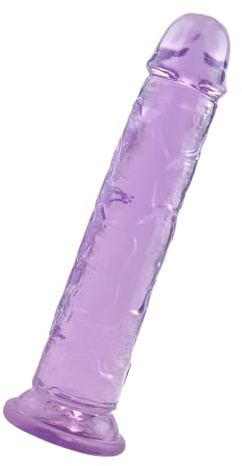 Gros Godemiché Réaliste 25 CM XL Violet Énorme Godes avec Ventouse Forte, Réplique du Jouet sexuel pour anale Dildo Sex Toy