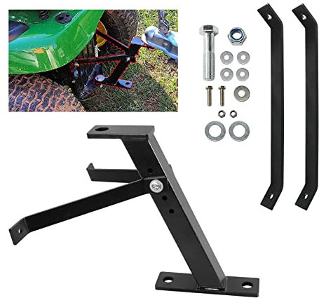 Attelage de remorque pour Tondeuse à Gazon, attelage de remorque de Tracteur de Jardin, Construction en Fer, Compatible avec Les Boules d'attelage de remorque avec Tige de 1,9 cm ou Moins, avec