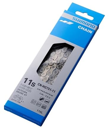 Shimano Ultegra/Deore XT CN-HG701 11 Speed Bike Chain, Quick-Link 116-Links