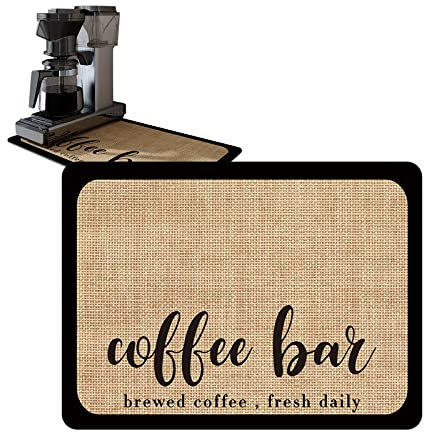 Alfombrilla Escurreplatos Tapete para Café Tapete de Secado de Platos para Cocina Fregadero Maquina de Cafe Estera Fregadero Secado Rápido, Drying Mat Antideslizante, 38,5 x 29 cm, A