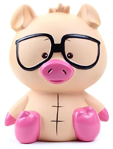 Winsterch Cute Pig Piggy Bank for Kids,Ceramic Piggy Bank Money Bank Gifts for Boys Girls and Adult,Coin Bank Money Box for Birthday Gifts