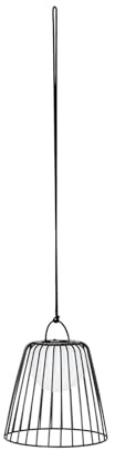 Lindby LED Außenleuchte Levino dimmbar (spritzwassergeschützt (Modern) in Schwarz aus Metall (1 flammig,) - Pendelleuchte außen