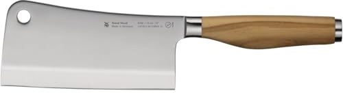 WMF Grand Wood Chinesisches Hackmesser 29 cm, Holzgriff, Made in Germany, Olivenholzgriff, Messer geschmiedet, Küchenmesser Spezialklingenstahl, Performance Cut, einzigartiger Griff, Klinge 15 cm