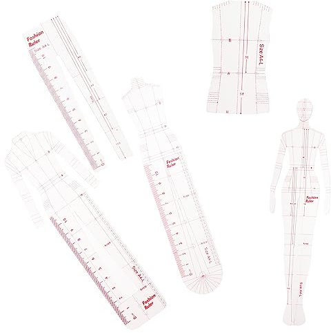 BELLIFFY Nählineal Mit Humanoides Design Lineal Nählineal Für Kleidung Patchwork Lineal Für Nähen Und Schneiden Diy Patchwork Für Näharbeiten