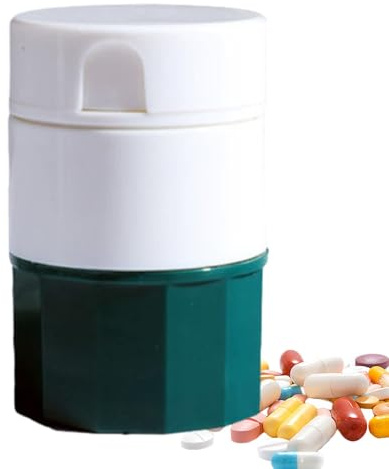 Cortador de pastillas, triturador y cortador de pastillas - Pastillero portátil - Trituradora divisora de tabletas, trituradora pulverizadora 4 en 1, vaso para beber, trituradora y trituradora de ta