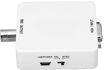 SUNGOOYUE VGA BNC Converter HD Video Adapter Video Conferencing Home Theater TV Computer White