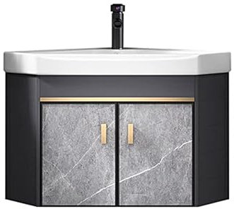 HXYhydrypd Mueble Baño con Lavabo, Lavabo con Mueble, Diseño de Lavabo de Pared para Lavarse Las Manos, Mueble Lavabo para el Hogar, la Cocina, el Patio y la Habitación(56cm/22in)