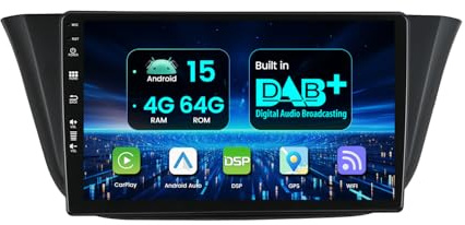 MISONDA 4GB+64GB Integrado Dab+ Radio Coche Android 15 Carplay para Fiat Iveco Daily (2014-2021) Navegación GPS Cámara+Mic 9 Pulgadas IPS