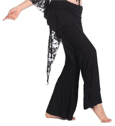 Pantalones de Entrenamiento de Danza Traje De Danza Del Vientre For Mujer, Pantalones De Danza Del Vientre Con Abertura Lateral, Pantalones De Encaje, Pantalones For Adultos, Pantalones De Traje De Da