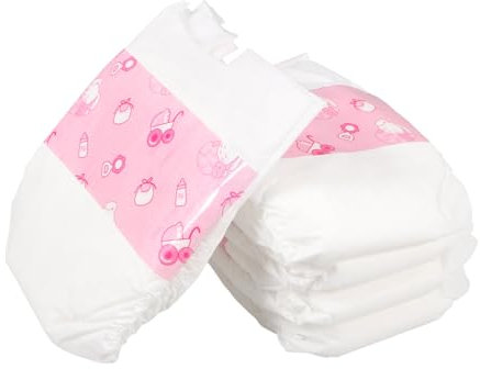 Sosoport 5 Stück Wiederverwendbare Puppenwindeln Teiliges für Babypuppen Komfortable Weiche für Realistische Spielinteraktionen und Puppenzubehör für Kreatives
