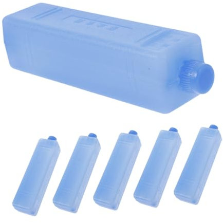 6Pcs Ice Cooling Packs Portable Freezer Blocks for Air Cooler Fans and Food Preservation for Camping Picnics and Cold Chain Transport