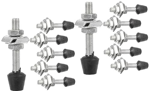 NUOBESTY 2sets Toggle Clamp Screws Galvanized Iron Woodworking Toggle Screws for Secure Clamping Durable and Wear Resistant for Carpenters and Hobbyists 6pcs*2
