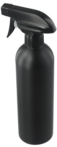 Botella de spray de niebla fina de 500 ml, pulverizador de agua continuo negro para peluquería, cuidado de plantas, limpieza de jardín en casa, botella pulverizadora de material PE multifunción