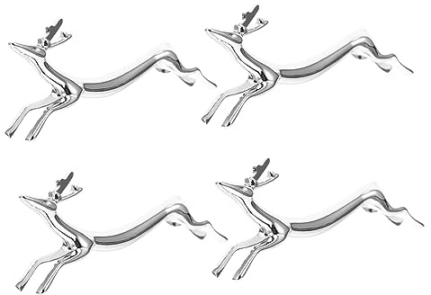 IWOWHERO Estantes para Guardar Cubiertos De Aleación, Soporte Pequeño y Ligero para Palillos, Tenedores y Cucharas, Plata, Resistente Oxidación, Uso Doméstico Mesa, Juego De 4 Piezas