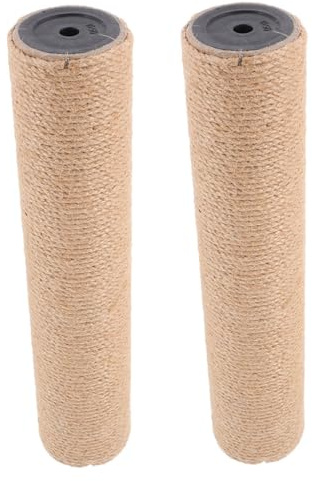 BESTonZON 2 Stück Ersatz Kratzstämme Aus Robustem Sisal Vertikale Kratzsäule 40cm Selbstgemacht Kratzbaumzubehör Für Wohnungskatzen Austausch Für Katzenkratzbaum