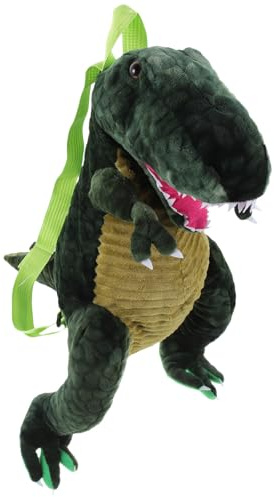 PACKOVE Kinderschulrucksack Dinosaurier Grün Plüsch 1 Stück Jungenrucksack | Pp Cotton, Feine Struktur und Angenehme Haptik, Schulanfang Party, Tagesausflüge und Kindergarten Zufällige Farbe