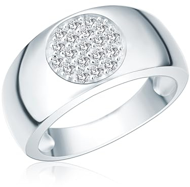 Rafaela Donata Bague bandeau pour Femme en Argent sterling