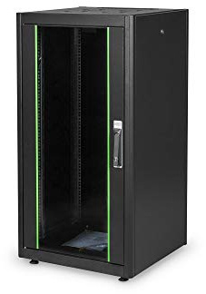 DIGITUS Armoire réseau – Rack 19 Pouces – 22U – 60 x 60 cm – capacité de Charge 600 kg – Profondeur utile 55 cm – série Dynamic Basic – Noir