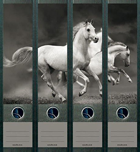Ordnerrücken Pferd Schimmel Horse Ordner Ordneraufkleber Aufkleber Deko 465