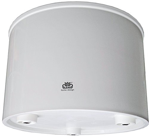 Leni Kunststoff Blumenkübel Corona Weiss Ø 37cm H 24,5cm ohne Rollen