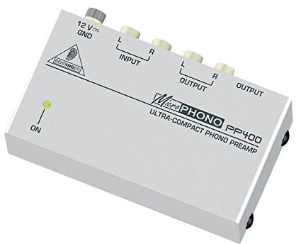 Digiteck Behringer PP400 Ultra-Compact Microphone Phono Preamp Convert Line Level Signal
