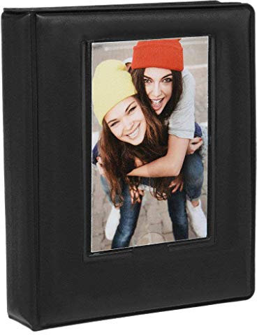 Zink 2x3 Photo Album 64-Pocket Mini Photo Album w/Transparent Window Cover for 2”x3 Zero Ink Photo Paper