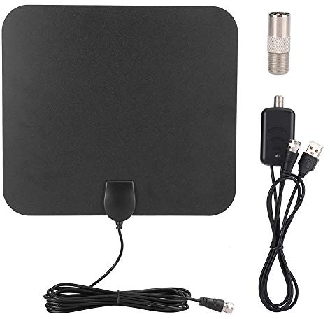 Amplificador de señal de Antena de TV, HDTV TV Digital para Interiores Antena de televisión Cable HDMI ATSC con conectividad Fuerte, para TV doméstica Interior