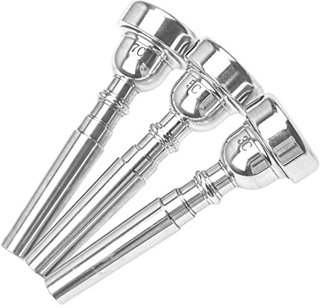 Yootones Trompetenmundstück 7C 5C 3C Trompetenmundstück Set für Anfänger und professionelle Spieler (Silber)