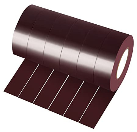 Xrkuu 6 Rolls Brown Electrical Tape, PVC Insulation Tape, Waterproof Strong Adhesive Electric Tape for Wire Projects, Insulating and Repair Broken Wires, 5.7 x 5.7 x 10.8cm