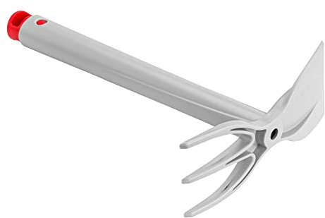 botle Hacke mit geradem Blatt aus robuste Kunststoff, Unkrauthacke, Pflantzhacke, gartenhacke mit Zwei Köpfen für die Pflege und den Unkraut