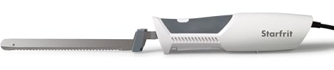 Starfrit Electric Knife with Offset Blades Precision Slicing Enhanced Safety Ergonomic Handle