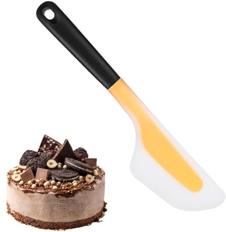 Spatola per burro per torte, spatola per torte, resistente al calore, strumento per la produzione di torte, raschietto per pasticcere professionali e appassionati di cottura