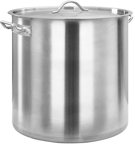 Olla de Acero Inoxidable de 50L para Cocina Profesional y Doméstica - Apta para Inducción y Gas
