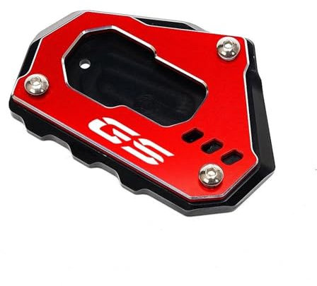 JHYBDP Motorrad-Ständerfuß-Seitenständer-Verlängerungspolster-Abdeckungsschutz Für R1200GS R1250GS R 1200 1250 GS Adventure ADV LC GSA(Rot)