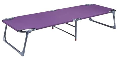 LYHXYLFT Klappbett, Klappbares Feldbett for Den Außenbereich, Tragbares Klappbett, Klappbares Aufbewahrungsdesign, Einfach Zu Transportieren Und Aufzubewahren, Klappbett In Lila