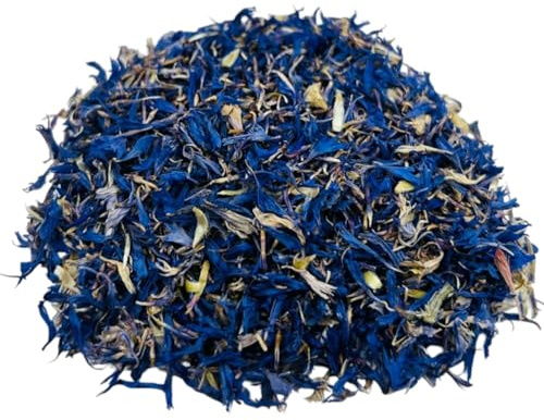 Torkade Premium blåklint blå kronblad 25 g - 1,95 kg Centaurea Cyanus (220 gram)