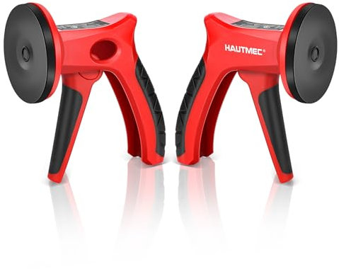 HAUTMEC 2 Pack Pistol Grip Suction Cup – Compact Suction Lifter with Quick Release Lever, One-Handed Operation for Tile, Glass, Stone & More – HT0439