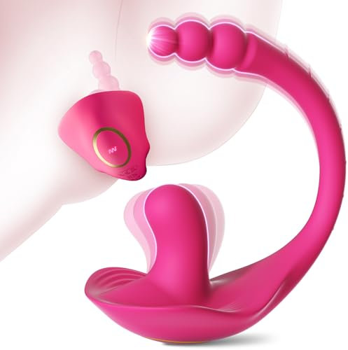Vibration für Frauen Sex Spielzeug für die Frau Paare, 2in1 Vibrator G-Punkt Anal Klitoris Vibratorensets 10Modi mit App, Leise Tragbarer Vibratoren Bdsms Sexspielzeug Extrem Sex Toyset für Woman Rosa